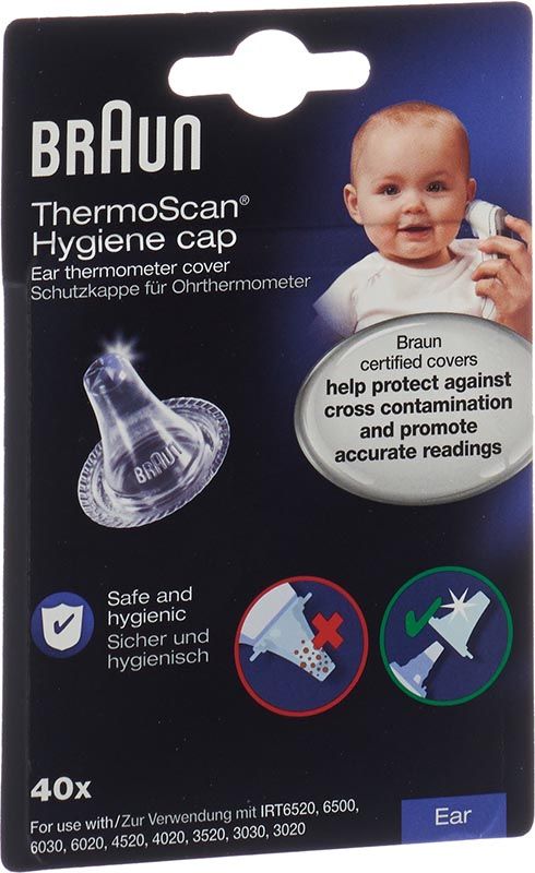Braun Thermoscan Schutzkappen Lf 20 Lf 40 Unterschied Braun ThermoScan Ersatz-Schutzkappen LF40EULA – Hygienischer Schutz für